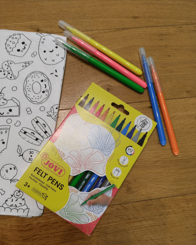 Set de table à colorier lavable  👧👦🖍💦