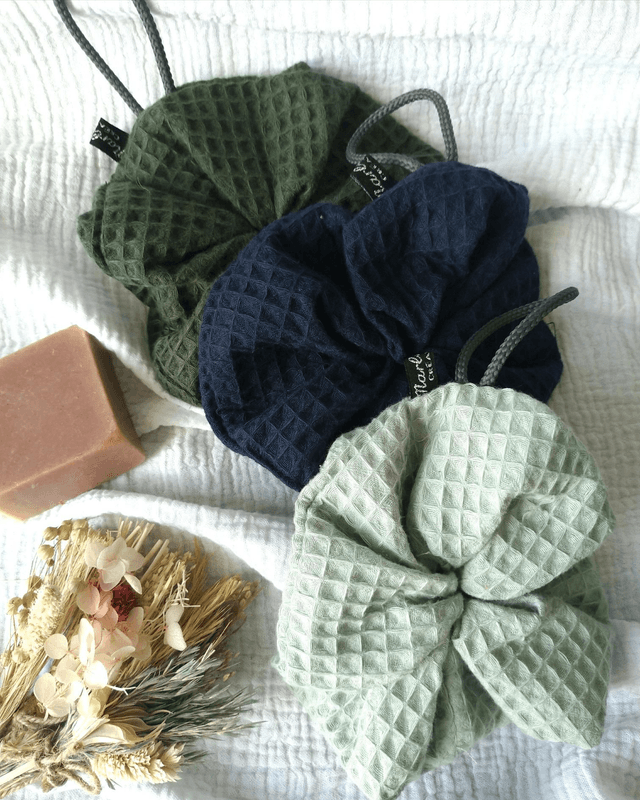 Lot de 3 fleurs de douche L'exfoliante 