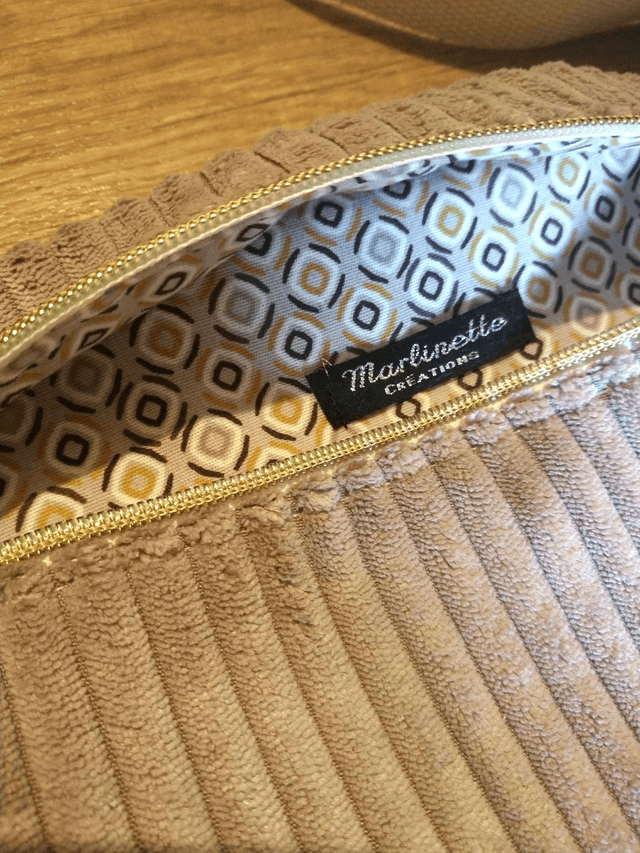 Sac banane velours 