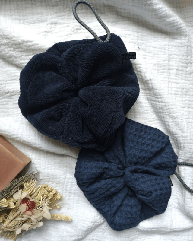 Lot de 2 fleurs de douche : La douce et L'exfoliante 
