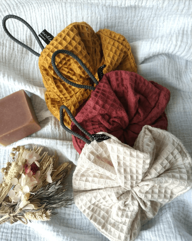 Lot de 3 fleurs de douche L'exfoliante 