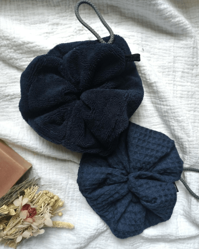Lot de 2 fleurs de douche : La douce et L'exfoliante 