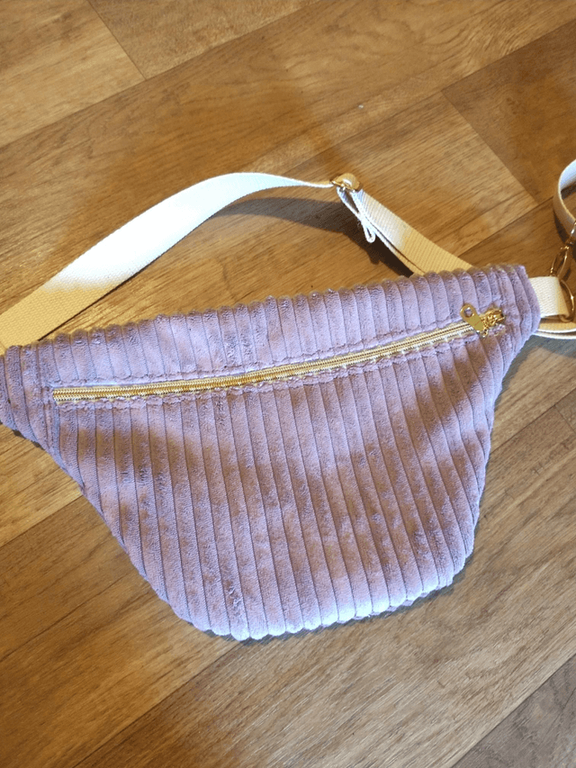 Sac banane velours 